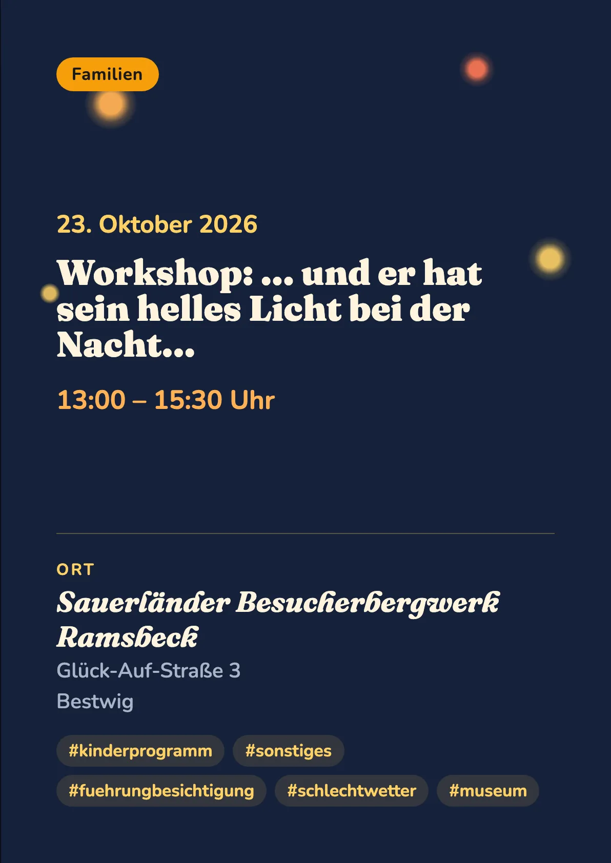 Veranstaltungsflyer