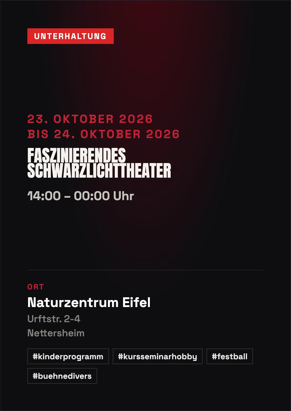 Veranstaltungsflyer