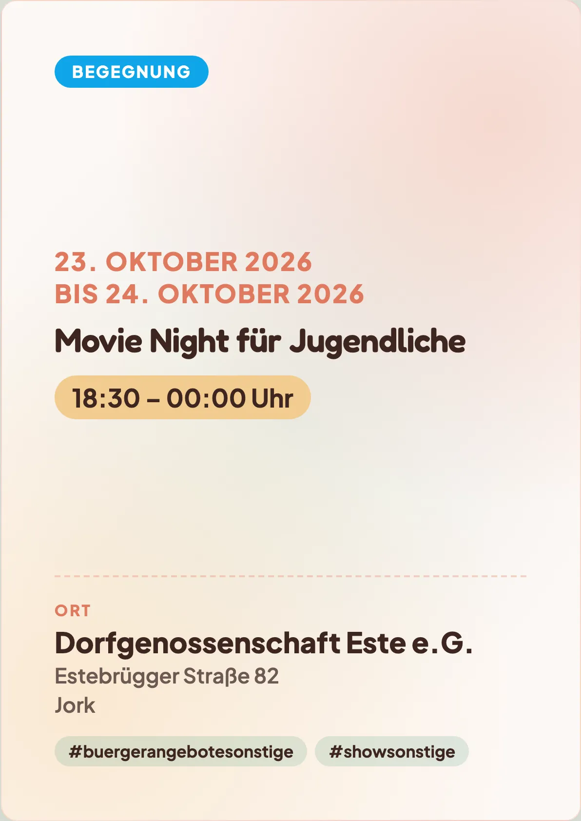 Veranstaltungsflyer