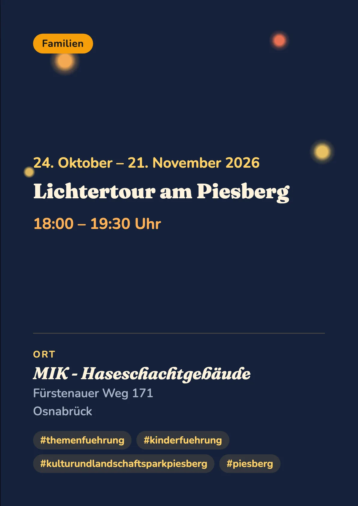 Veranstaltungsflyer