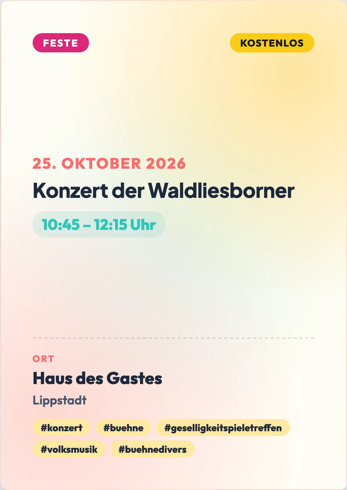 Veranstaltungsflyer