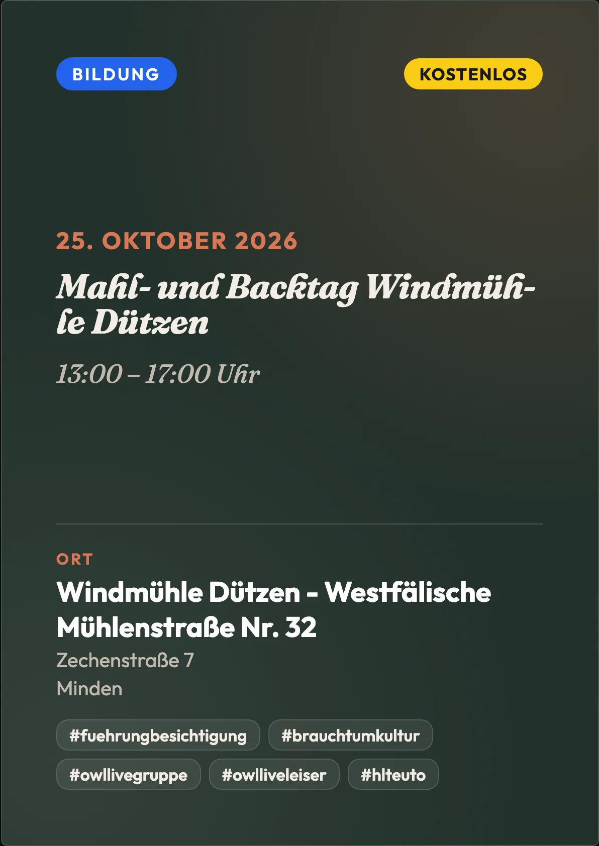 Veranstaltungsflyer
