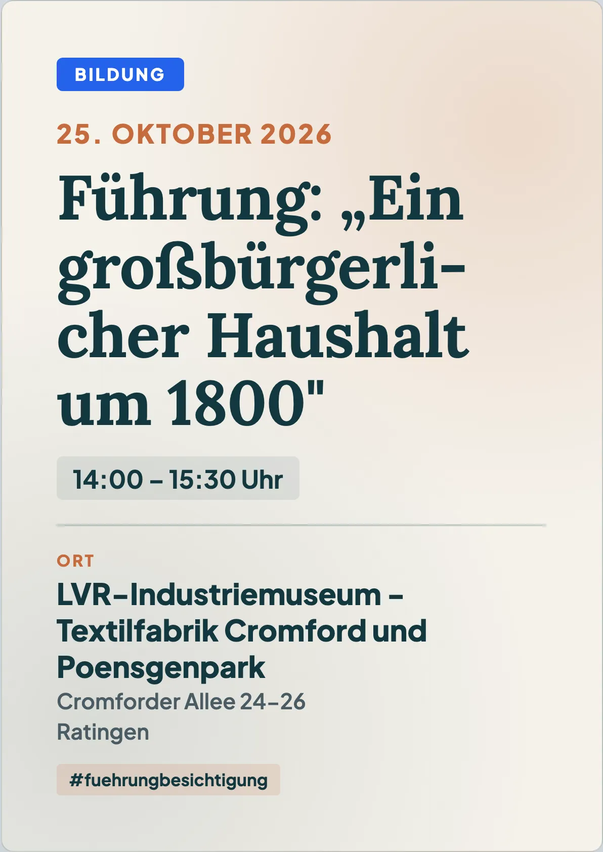 Veranstaltungsflyer