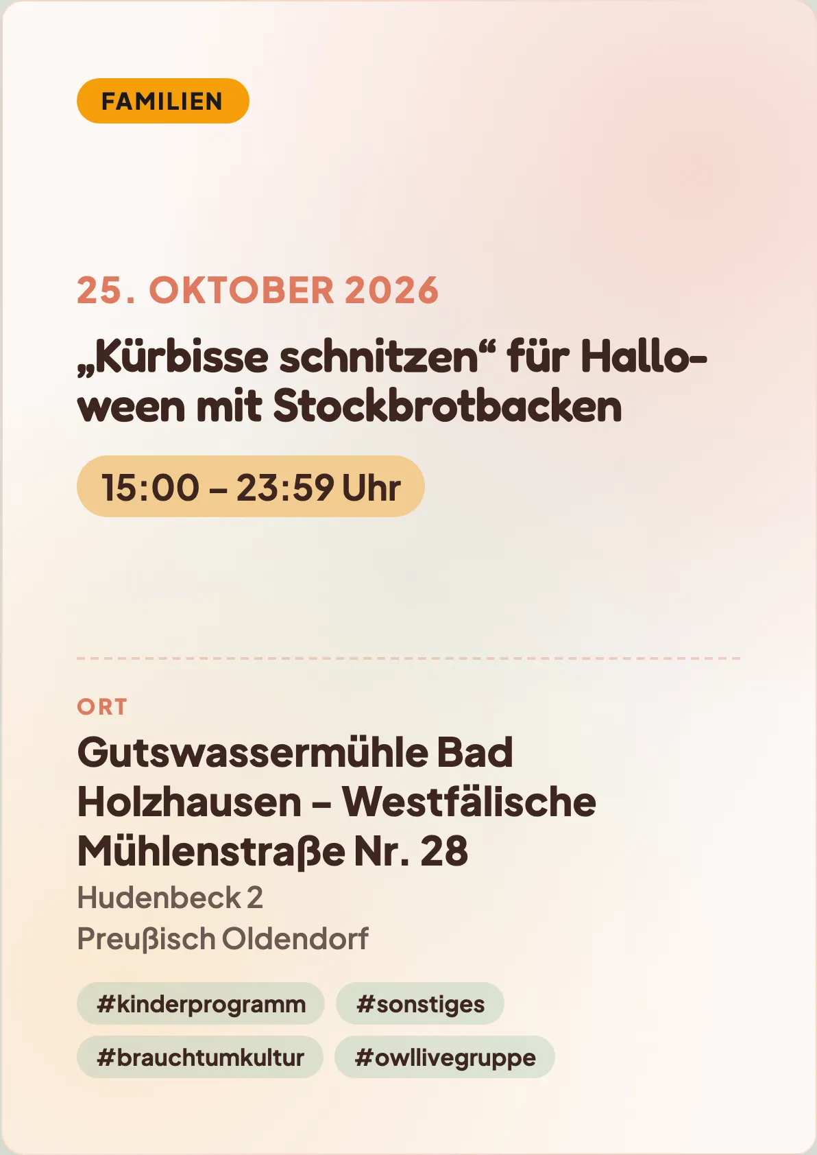 Veranstaltungsflyer