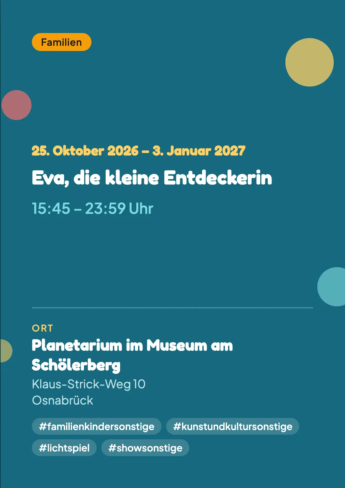 Veranstaltungsflyer