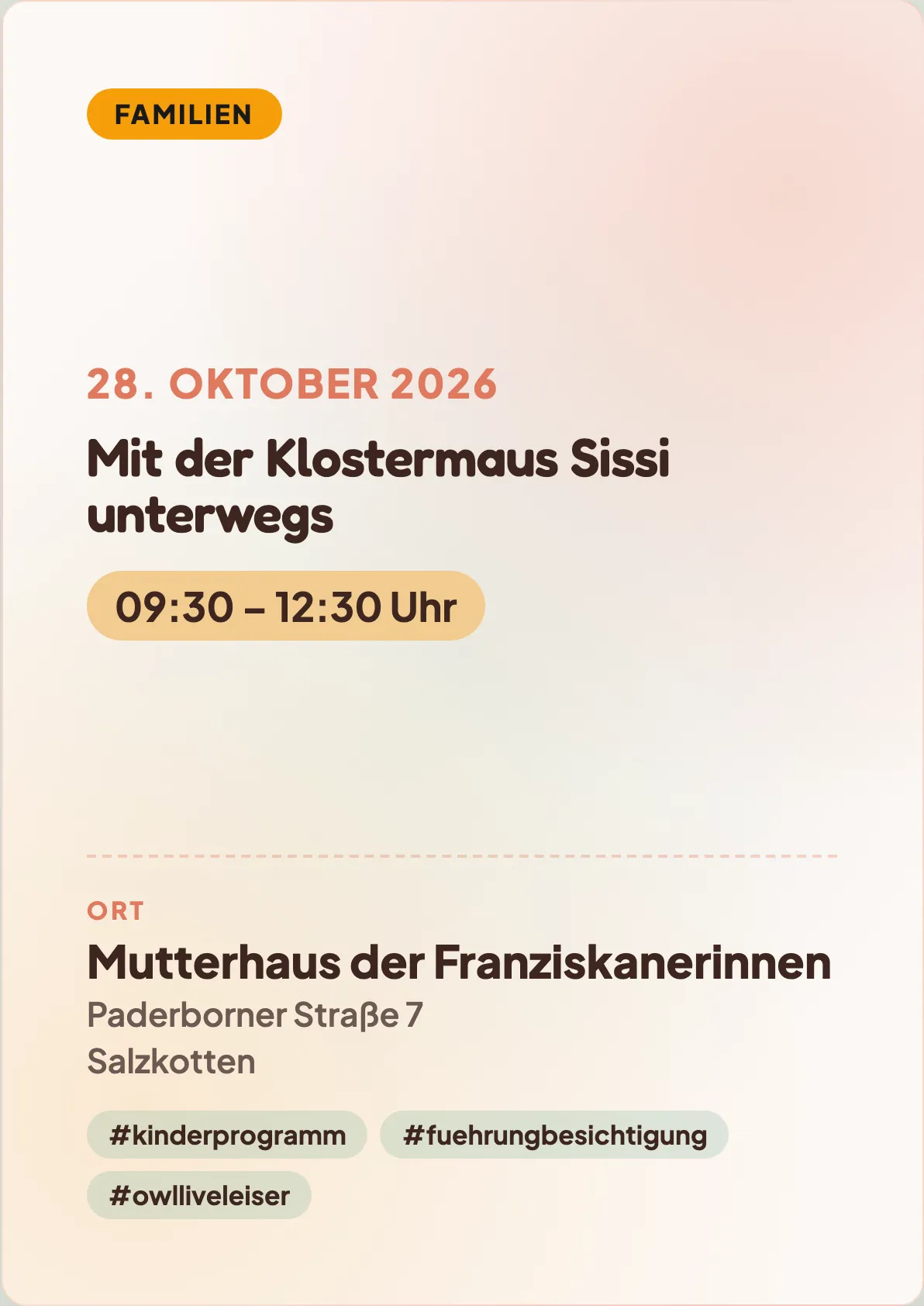 Veranstaltungsflyer