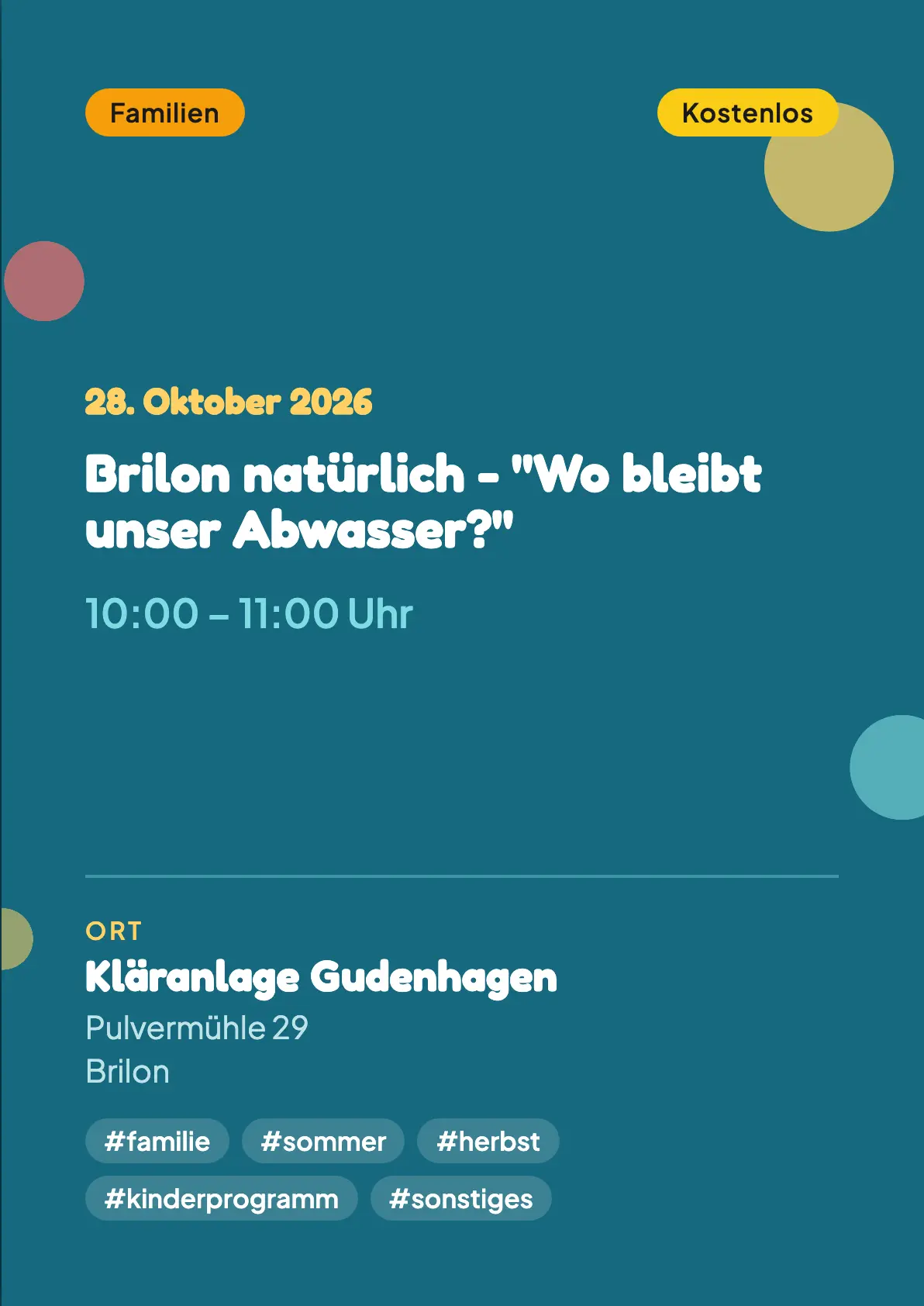 Veranstaltungsflyer