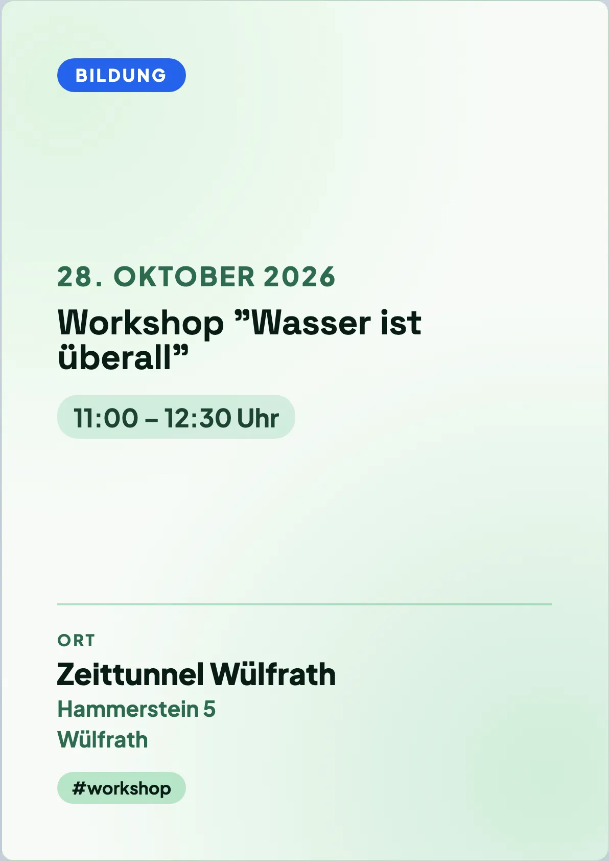 Veranstaltungsflyer