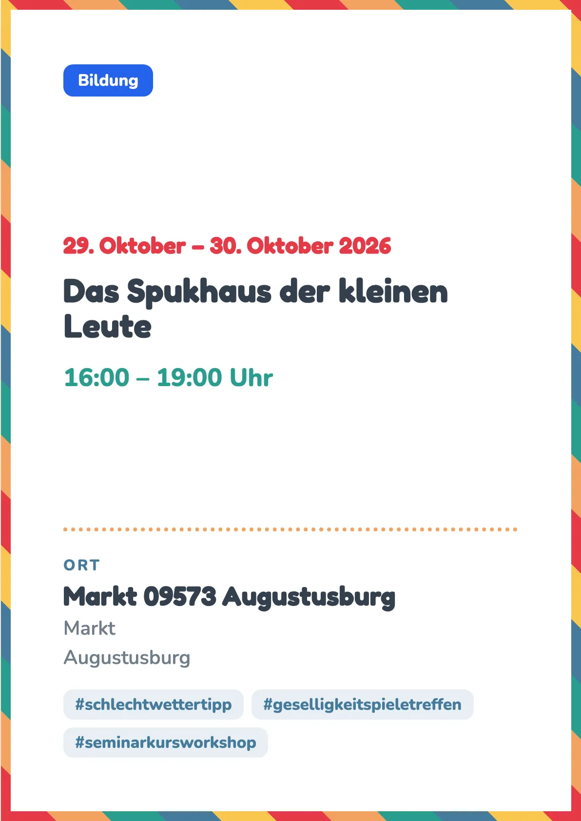 Veranstaltungsflyer
