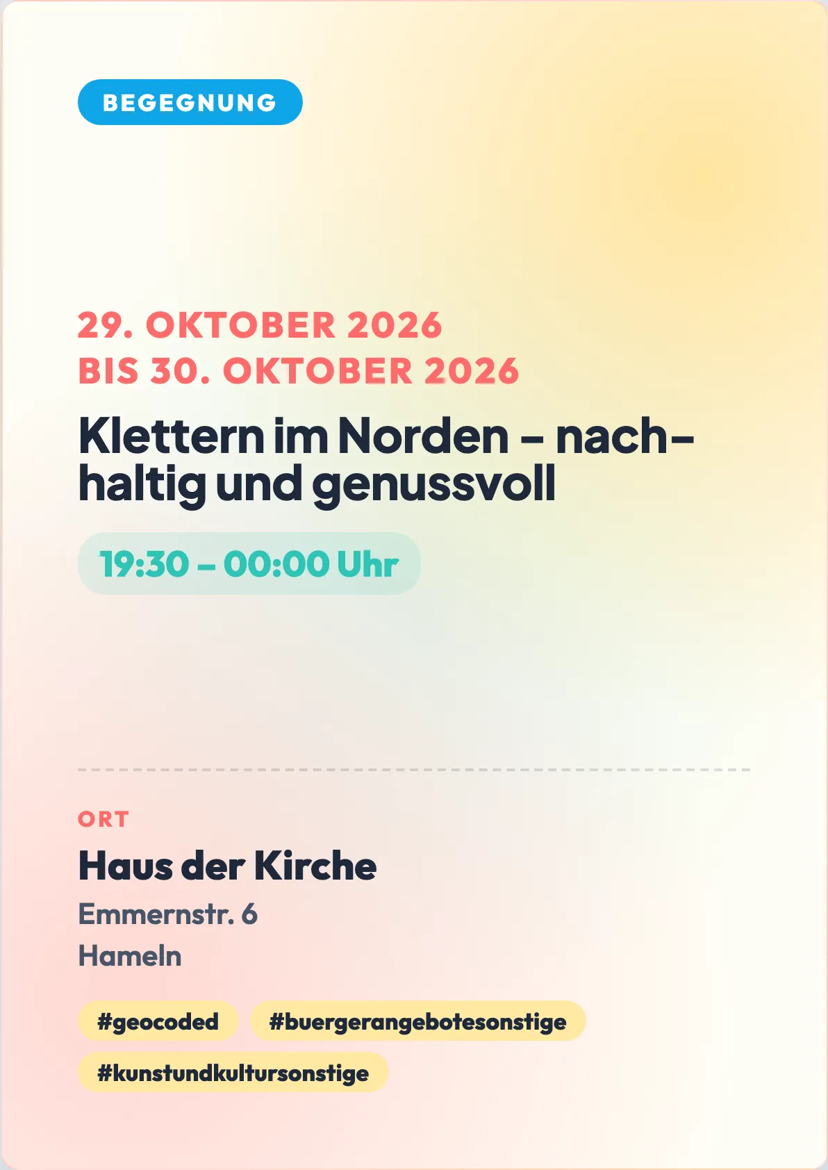 Veranstaltungsflyer