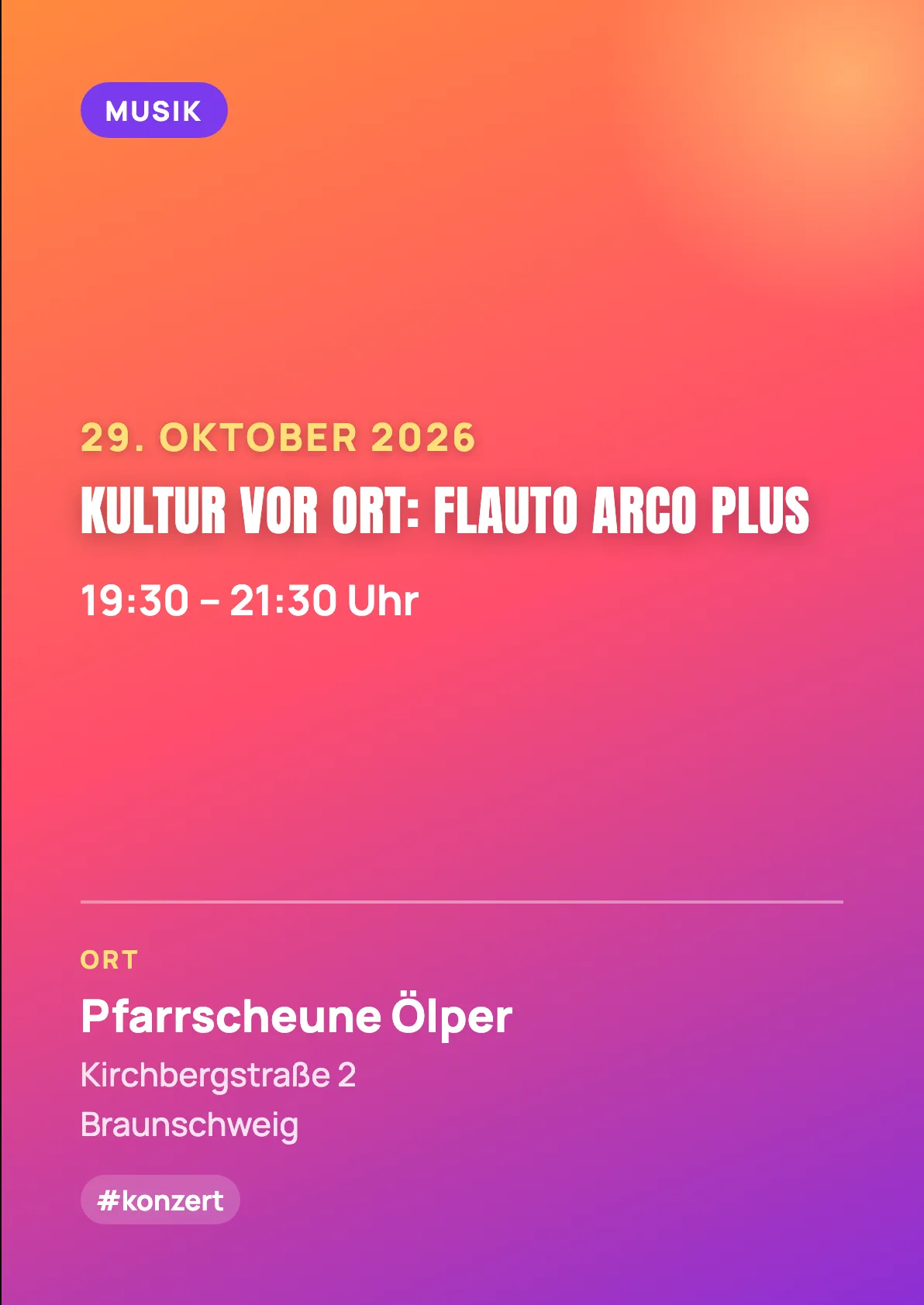 Veranstaltungsflyer