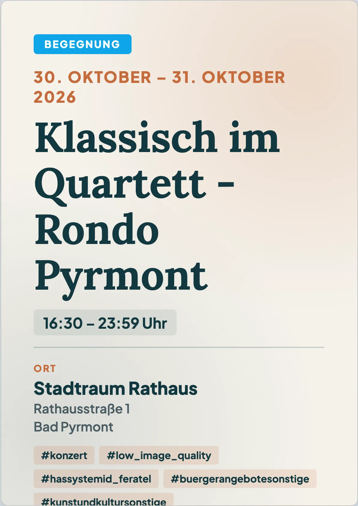 Veranstaltungsflyer