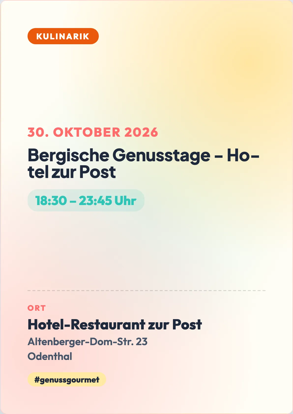 Veranstaltungsflyer
