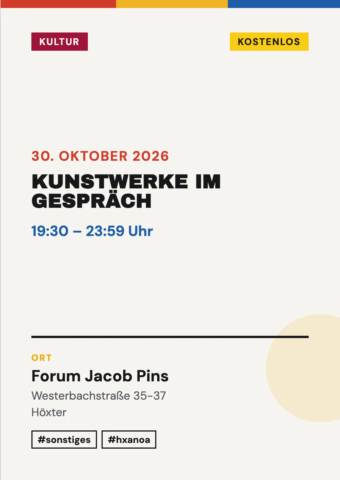Veranstaltungsflyer