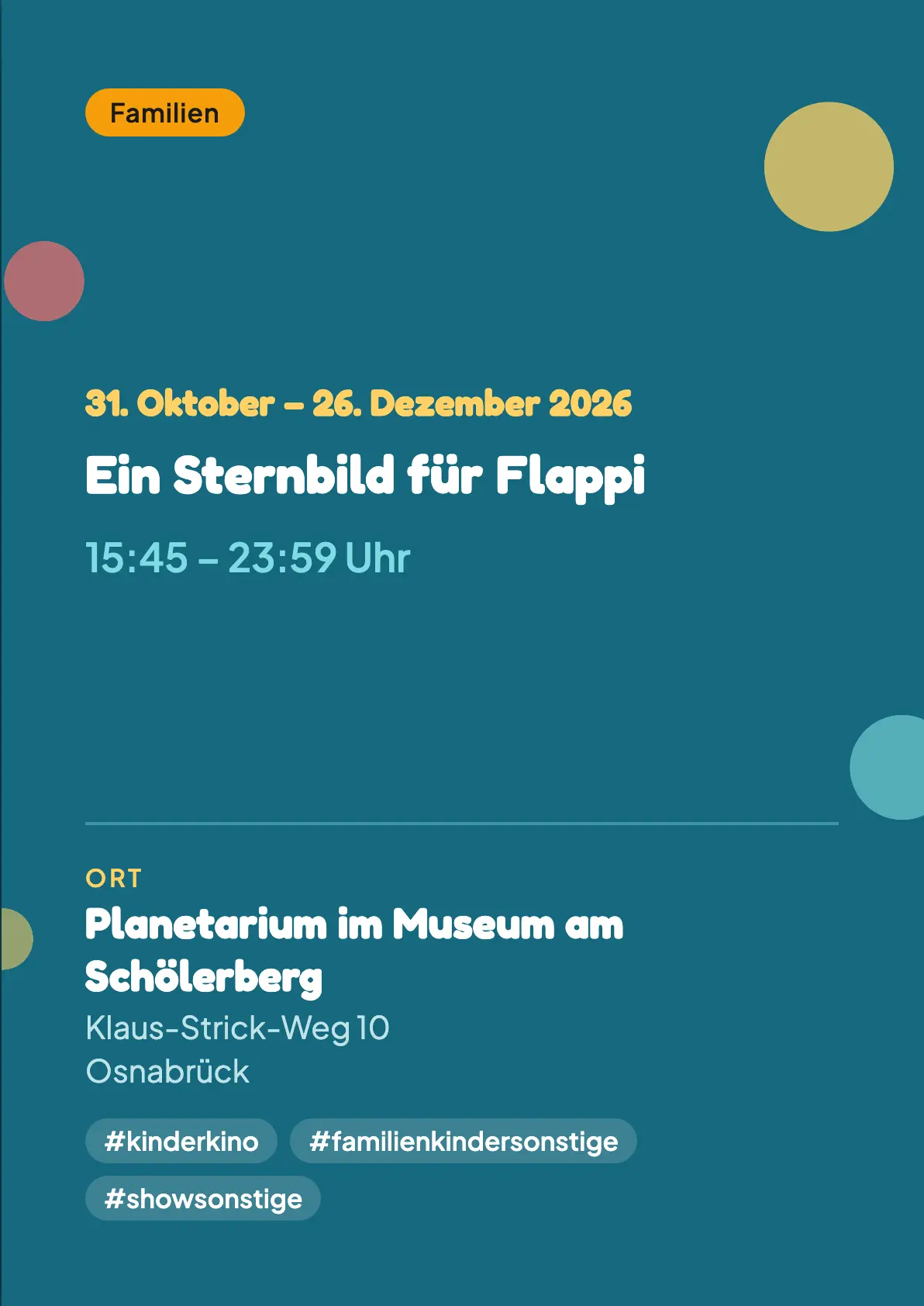 Veranstaltungsflyer