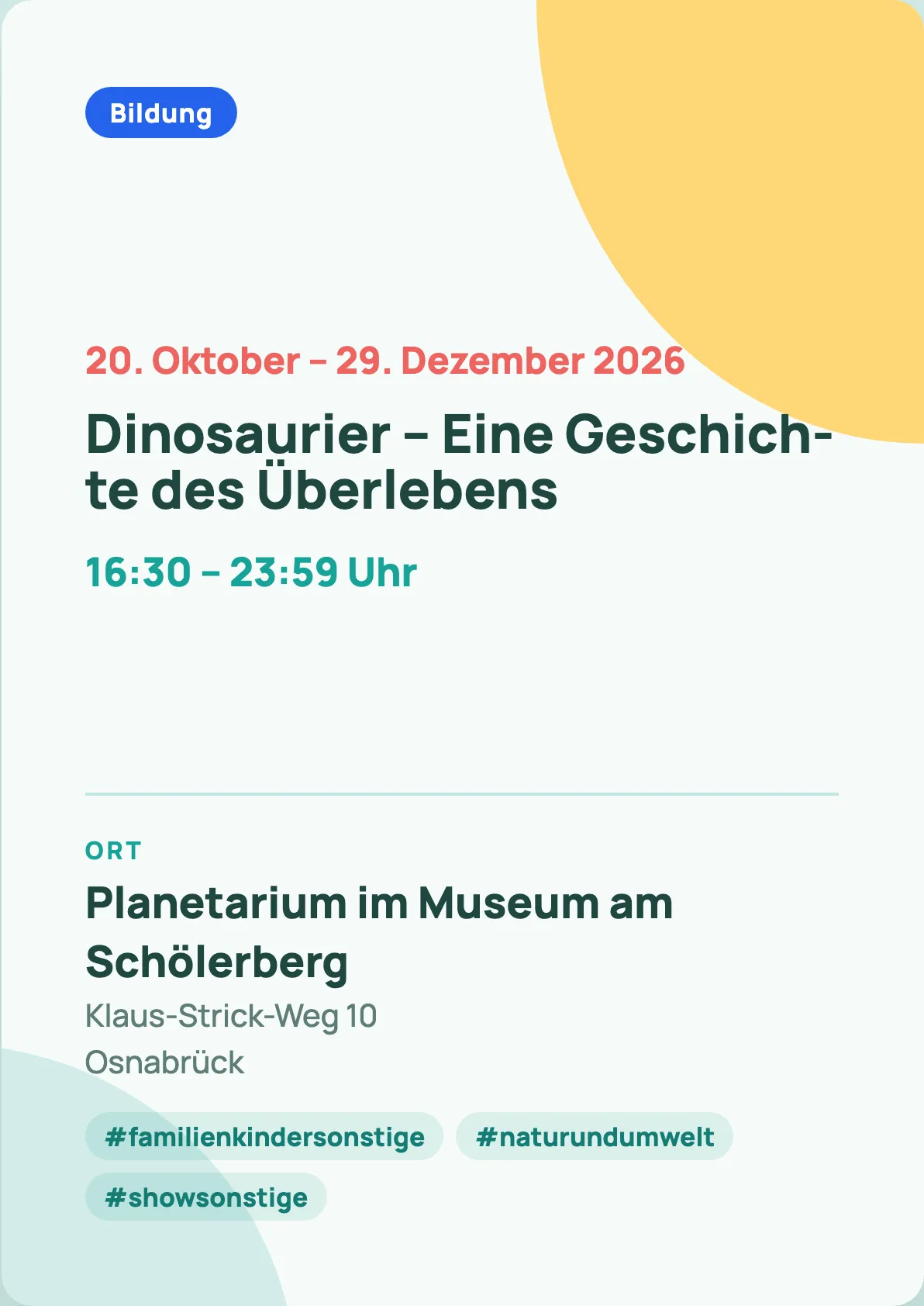 Veranstaltungsflyer