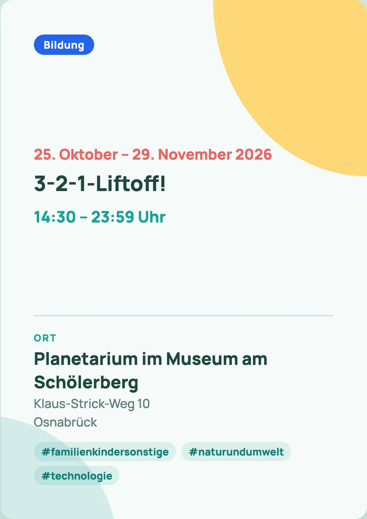 Veranstaltungsflyer