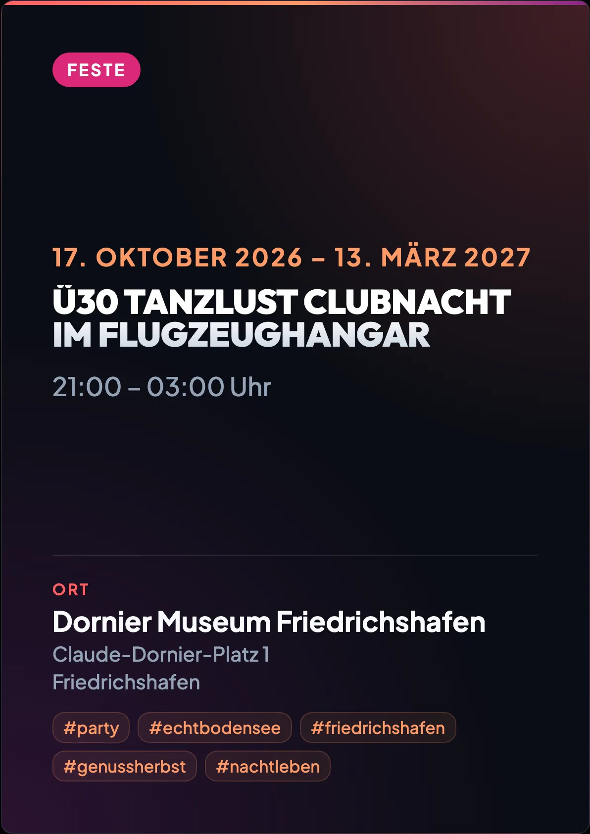 Veranstaltungsflyer