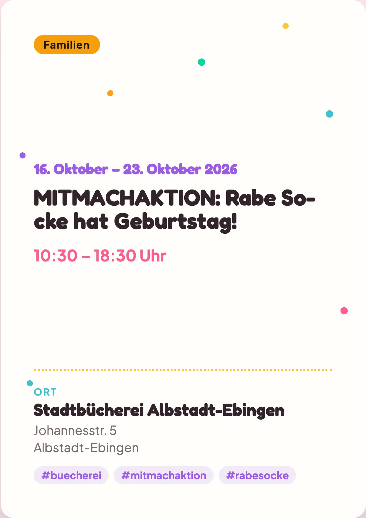 Veranstaltungsflyer