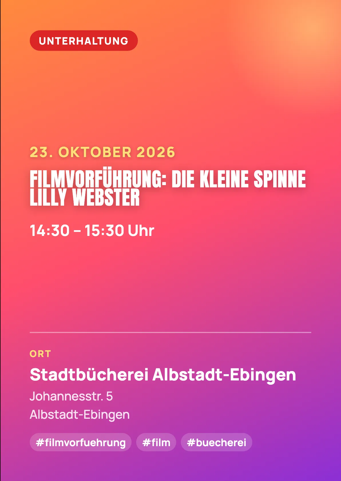 Veranstaltungsflyer