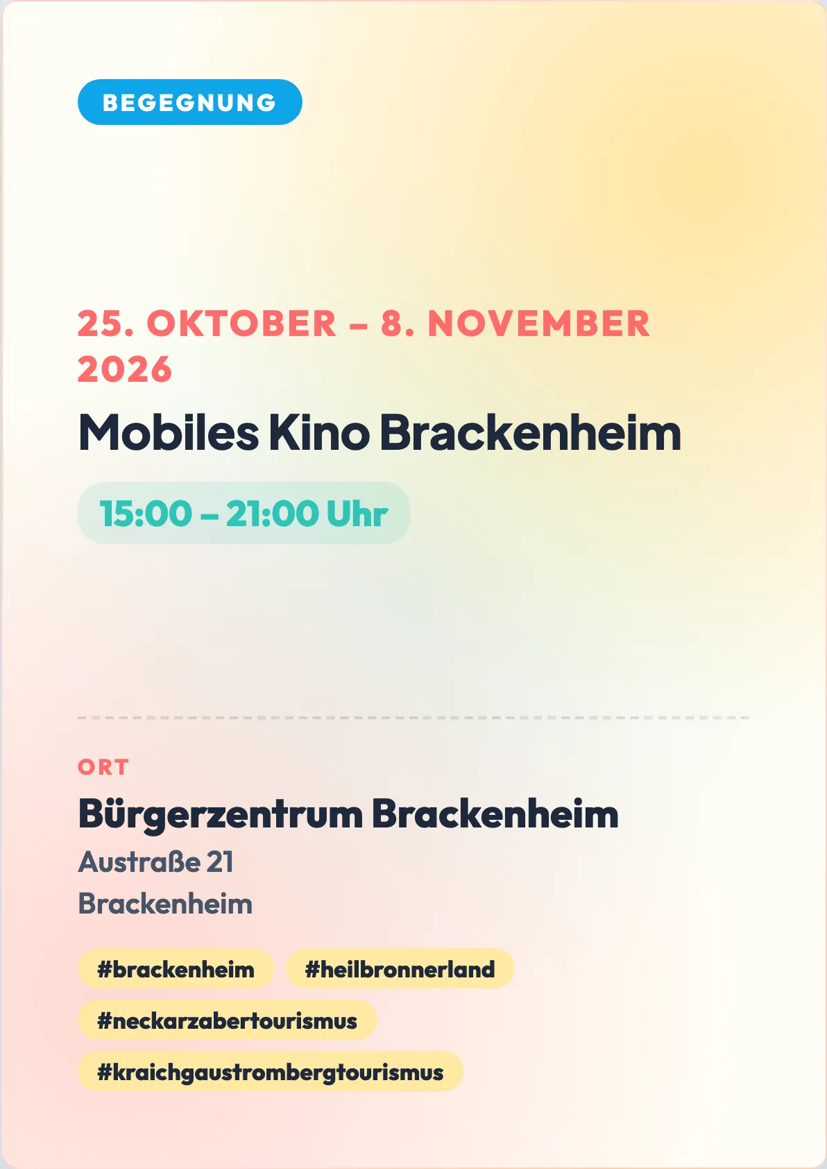 Veranstaltungsflyer