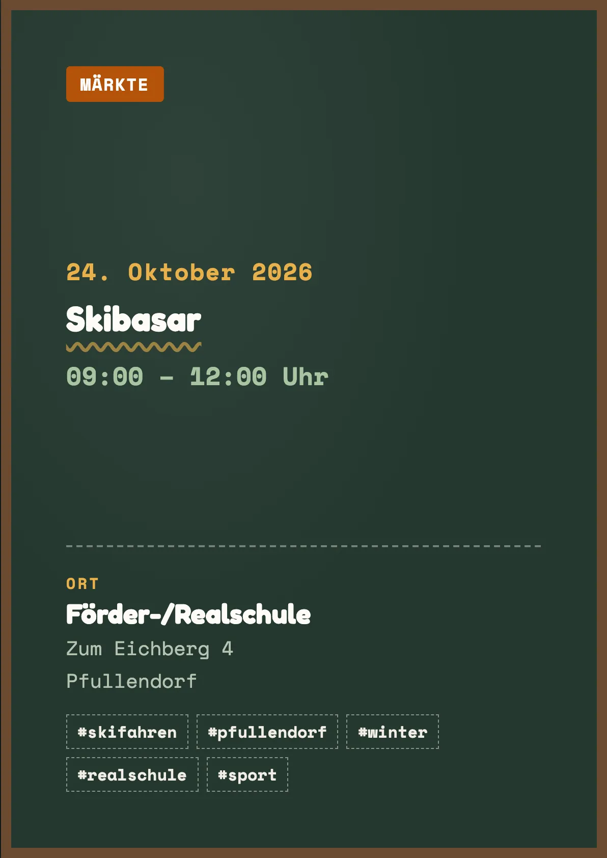 Veranstaltungsflyer