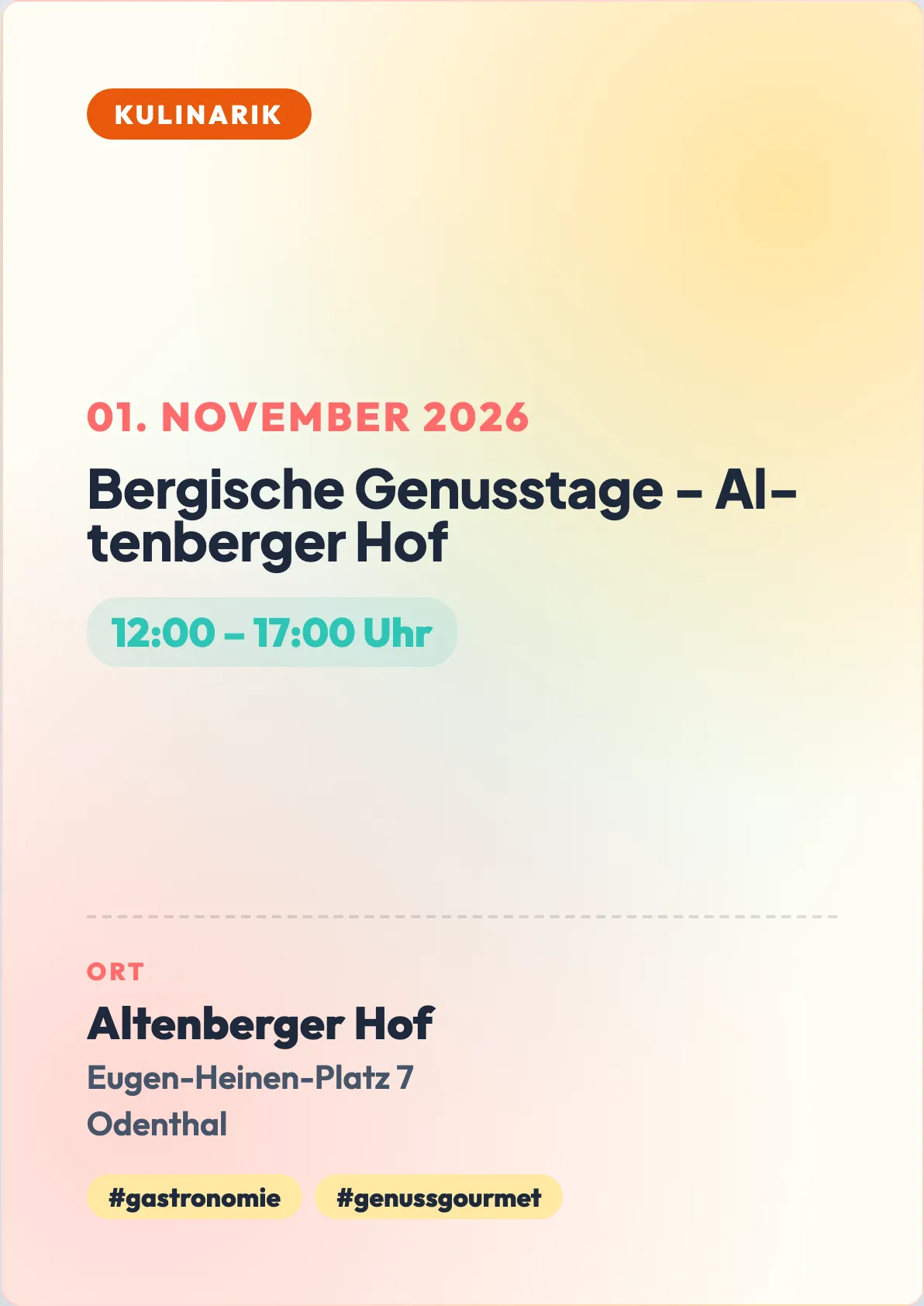 Veranstaltungsflyer