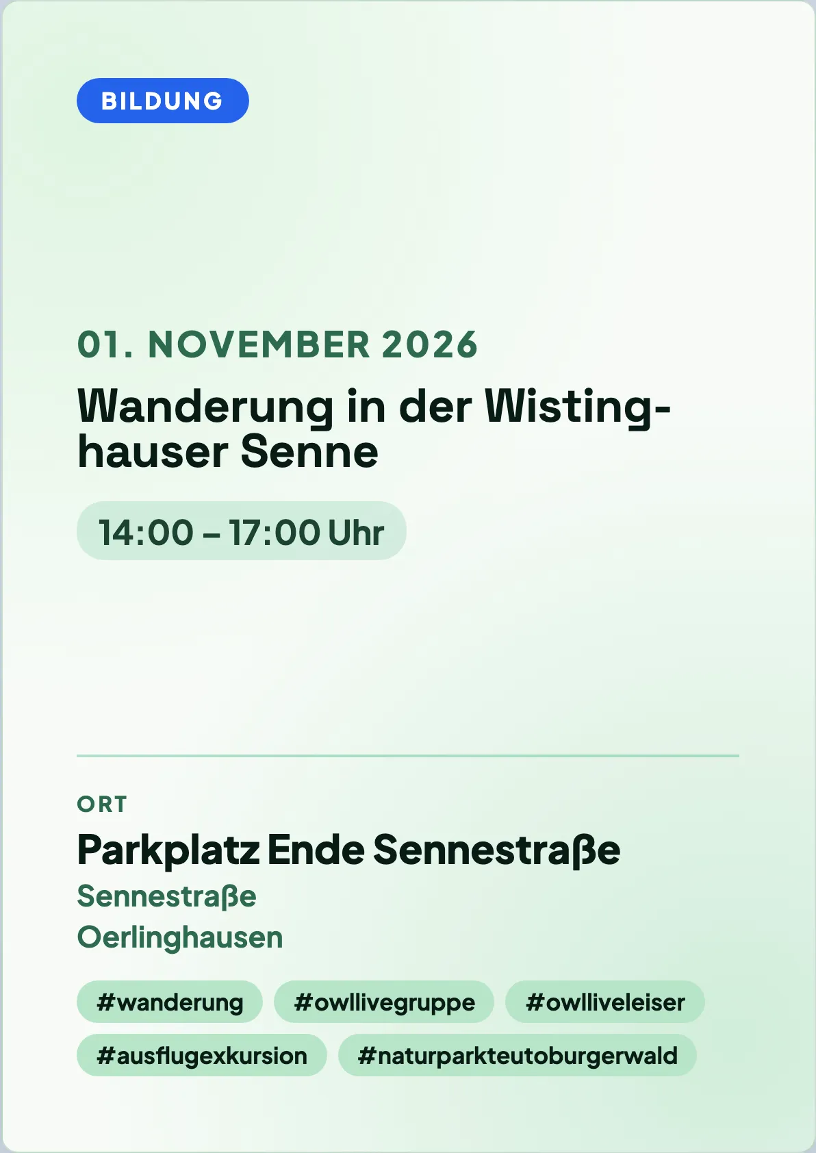 Veranstaltungsflyer