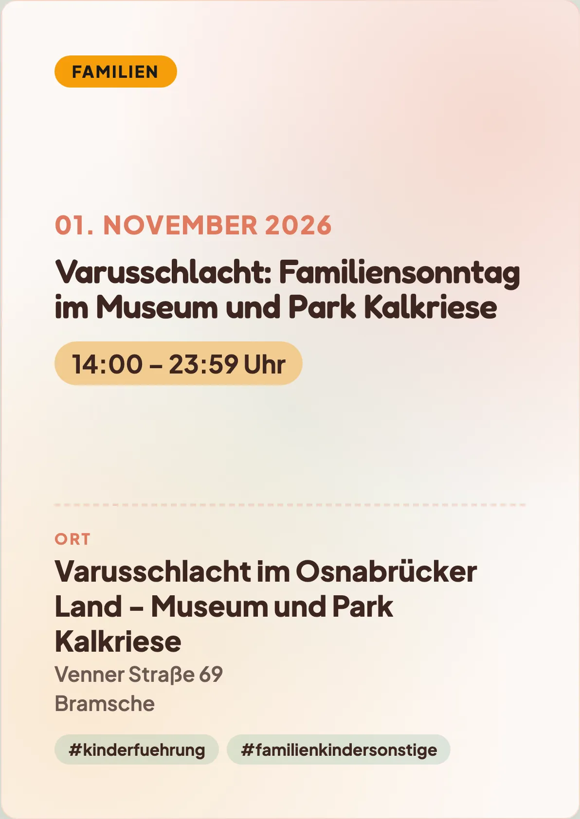 Veranstaltungsflyer