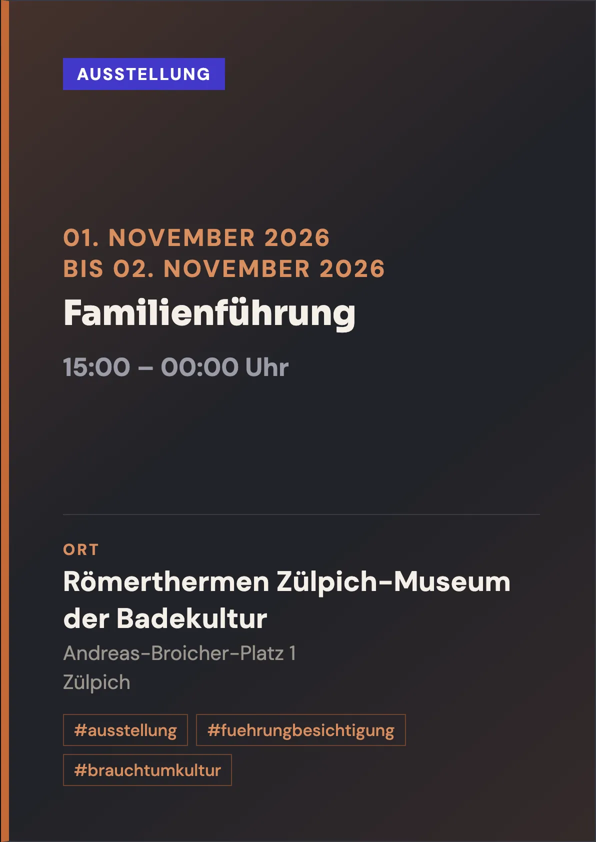 Veranstaltungsflyer