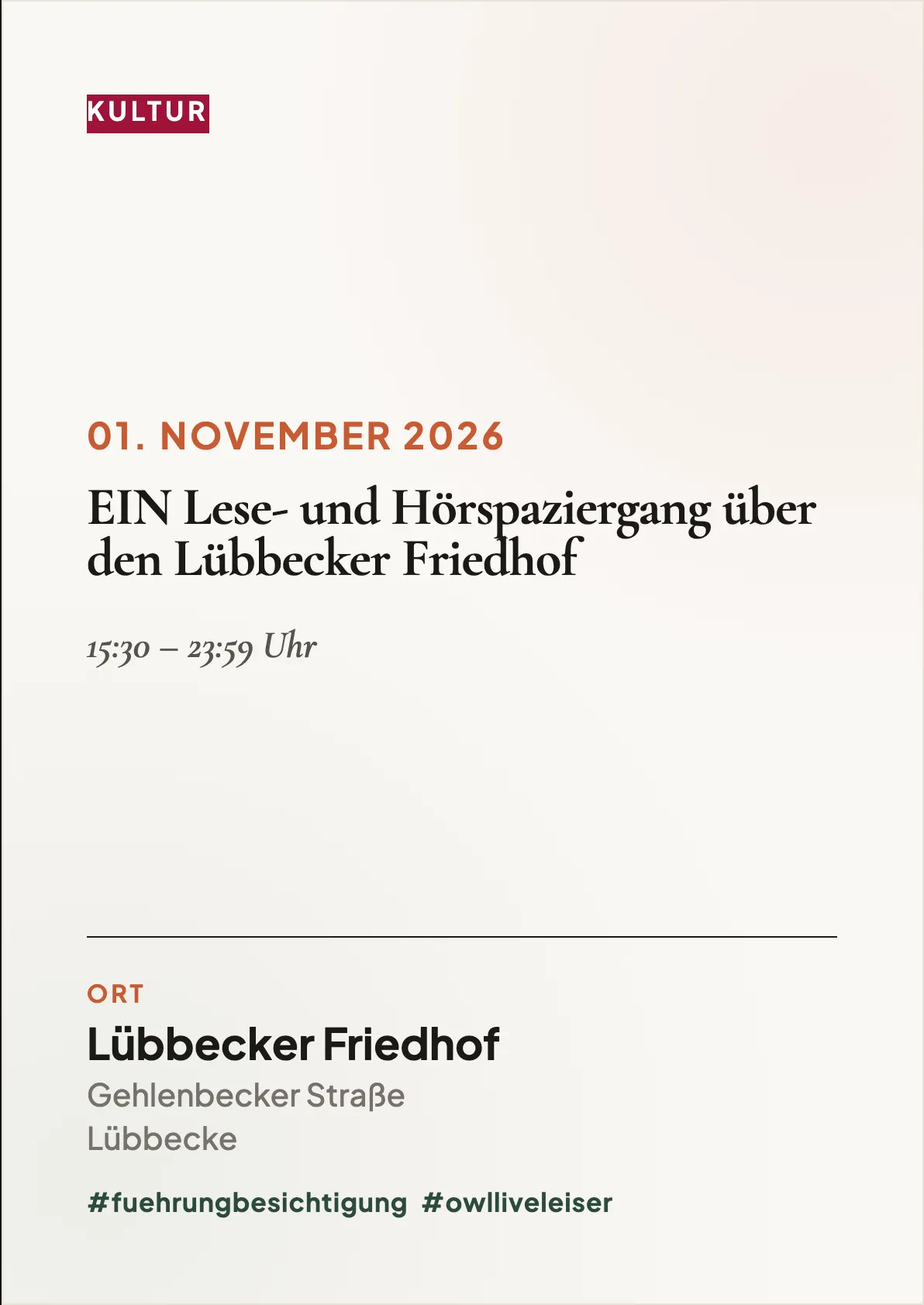 Veranstaltungsflyer