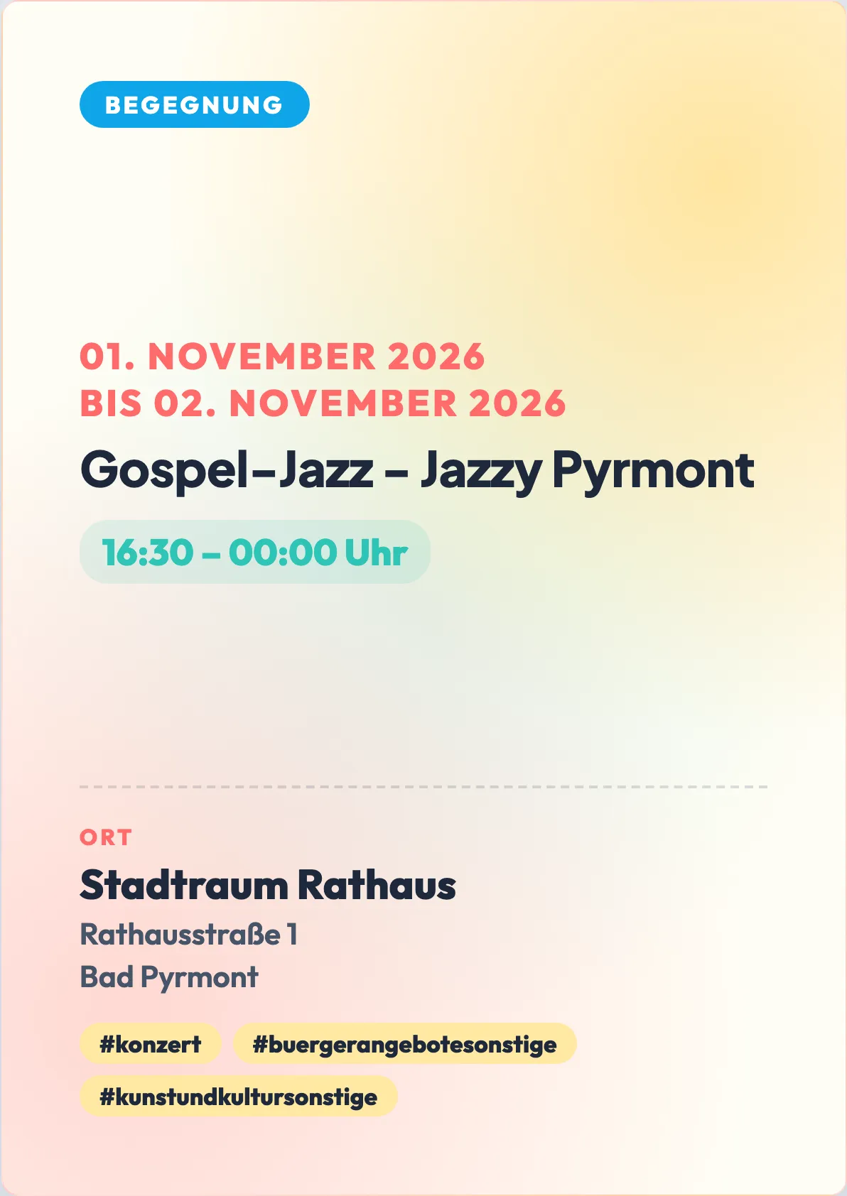 Veranstaltungsflyer