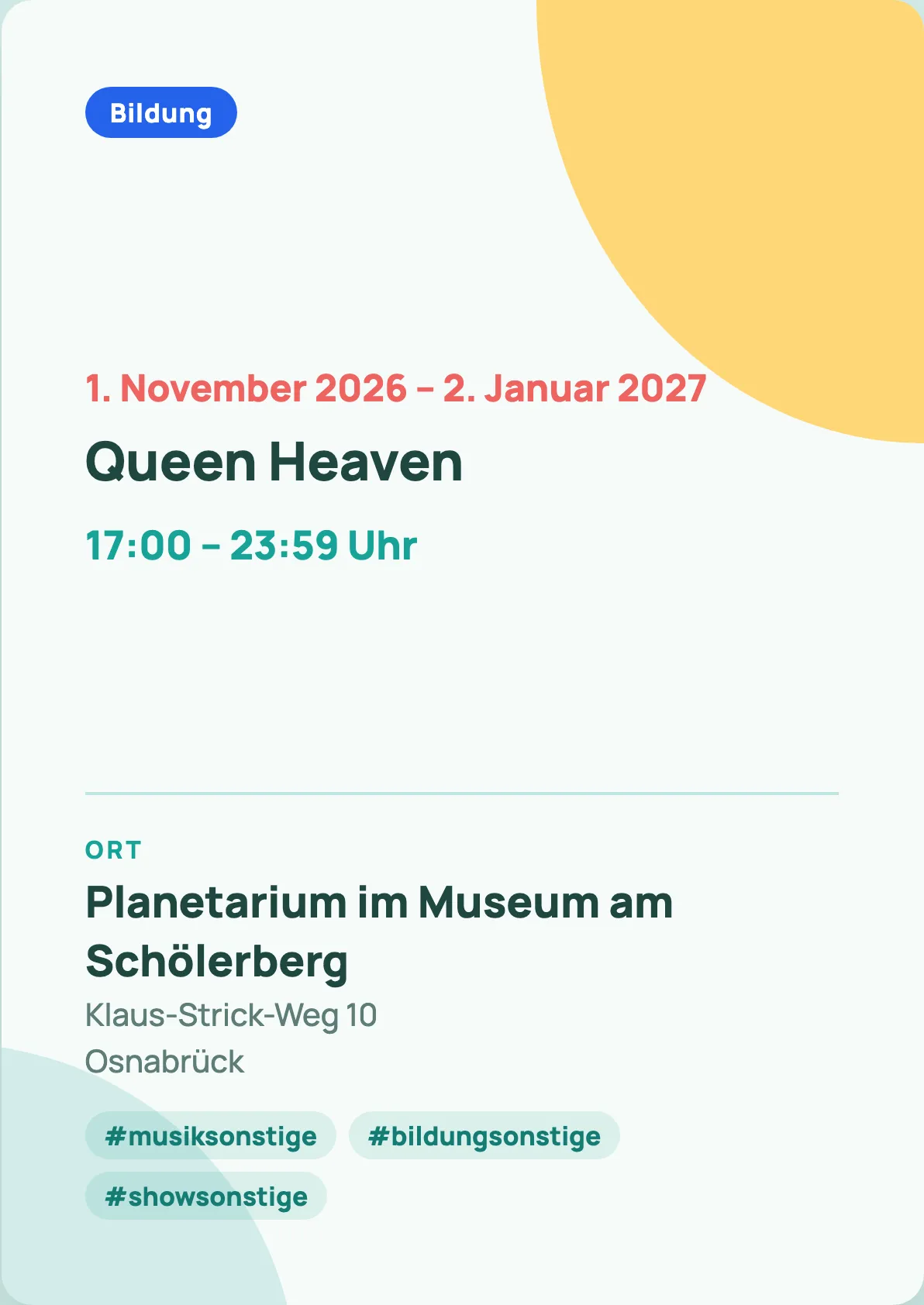 Veranstaltungsflyer