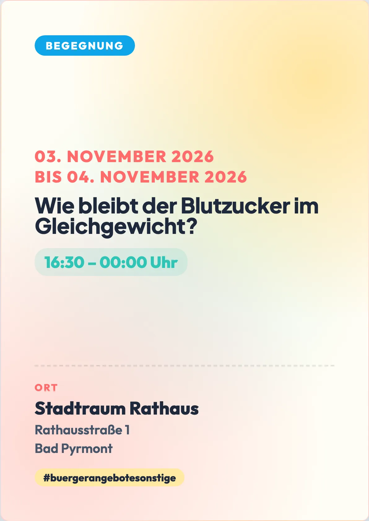 Veranstaltungsflyer