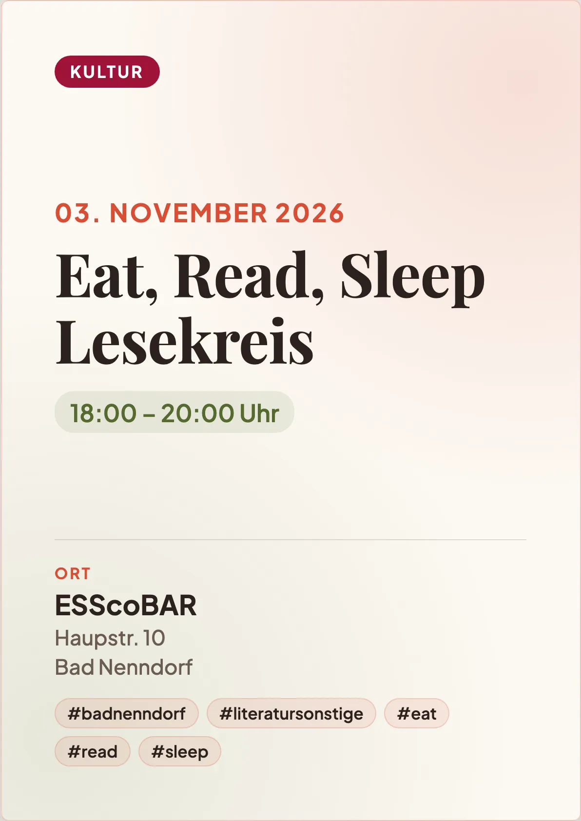Veranstaltungsflyer