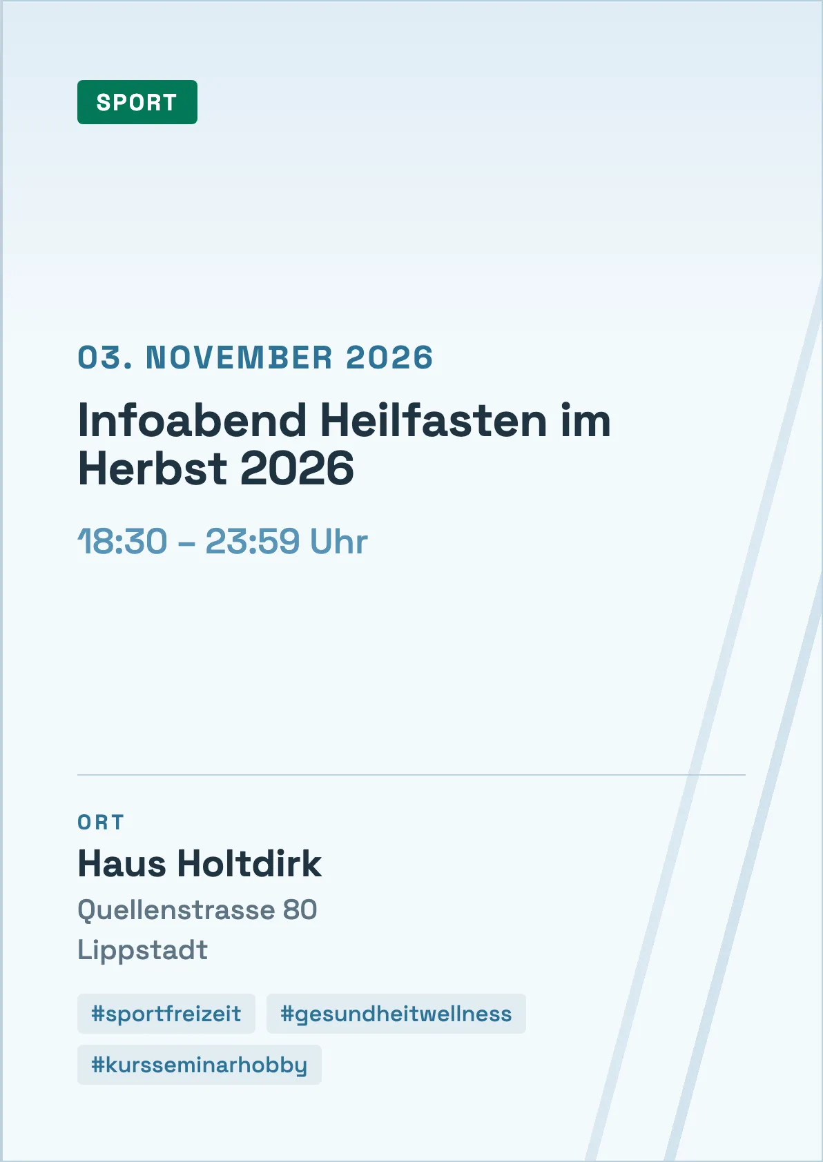 Veranstaltungsflyer