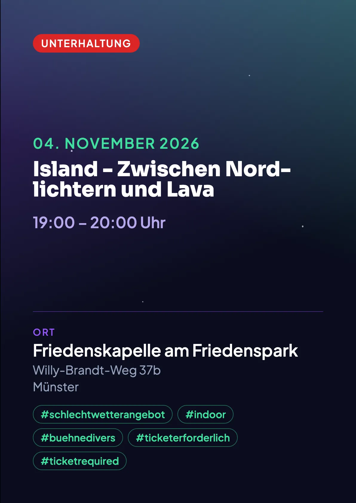 Veranstaltungsflyer