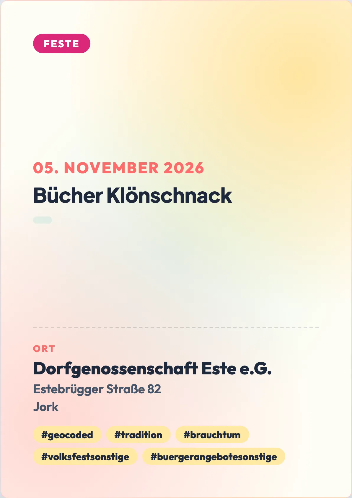 Veranstaltungsflyer