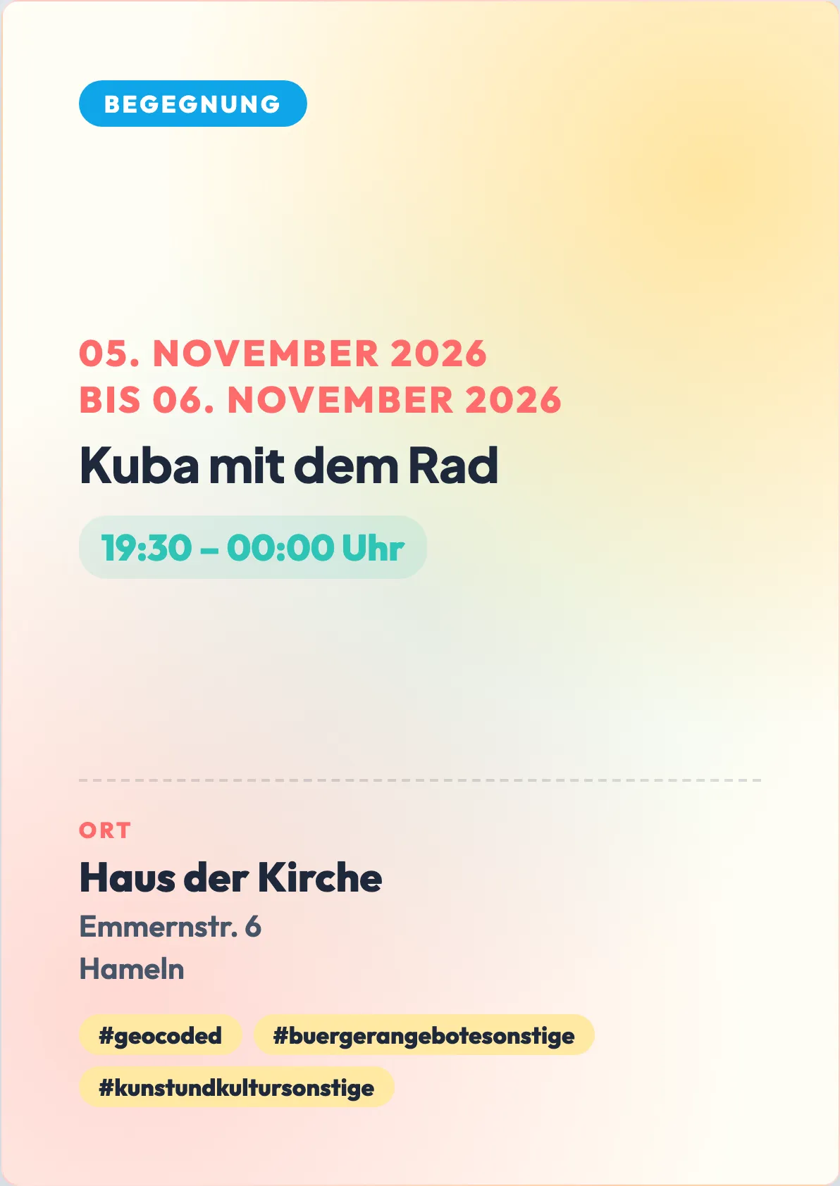 Veranstaltungsflyer