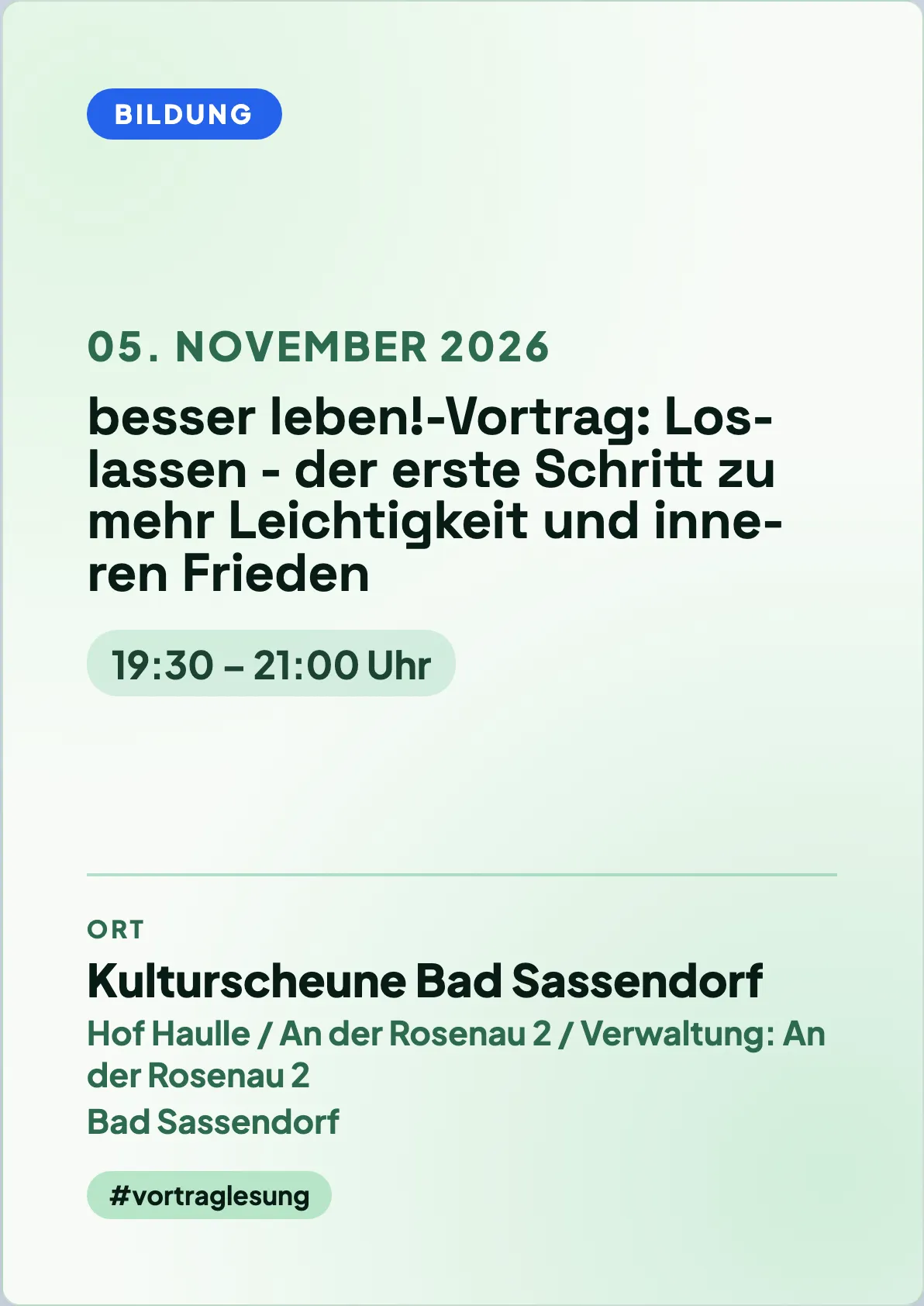 Veranstaltungsflyer