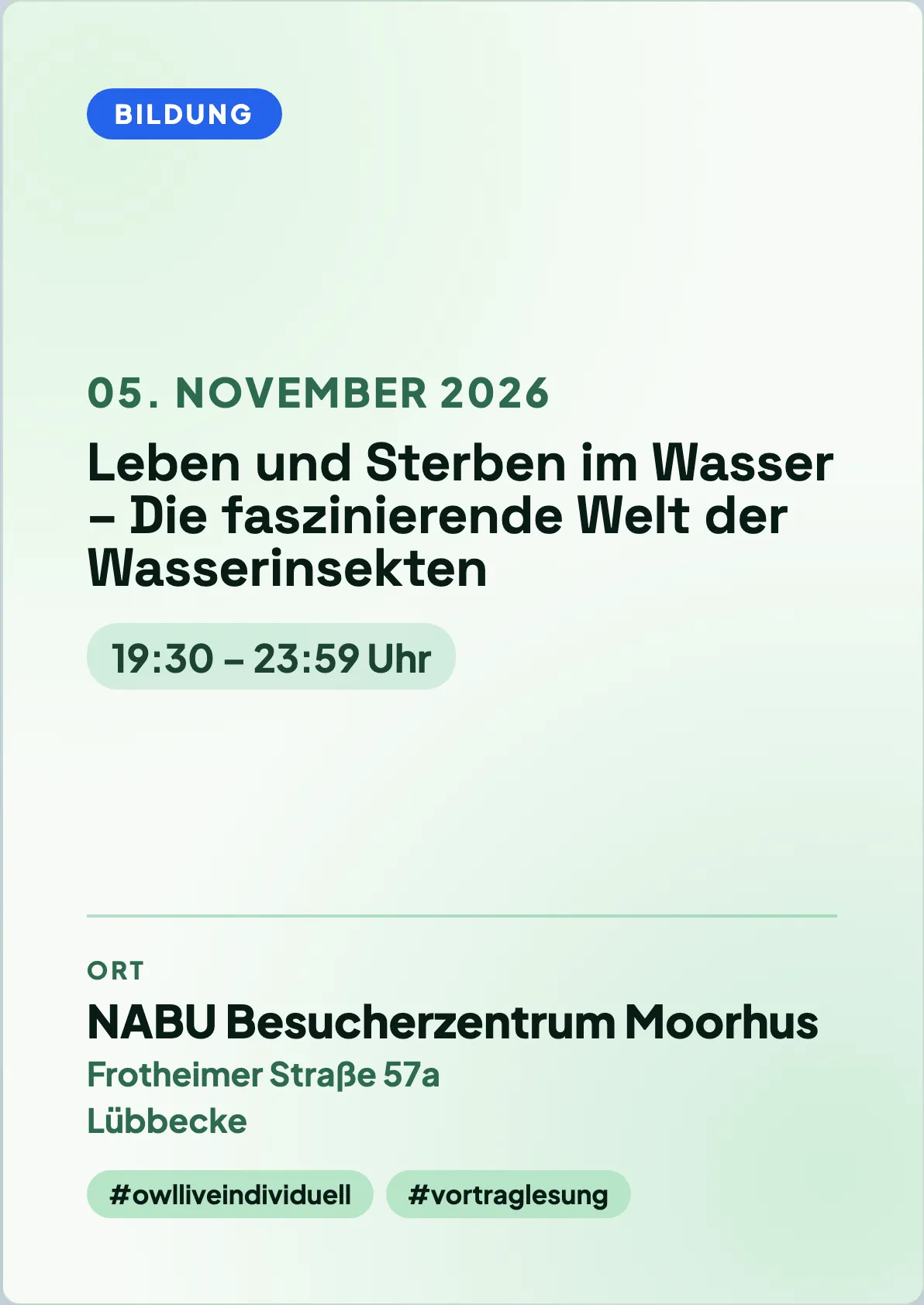 Veranstaltungsflyer