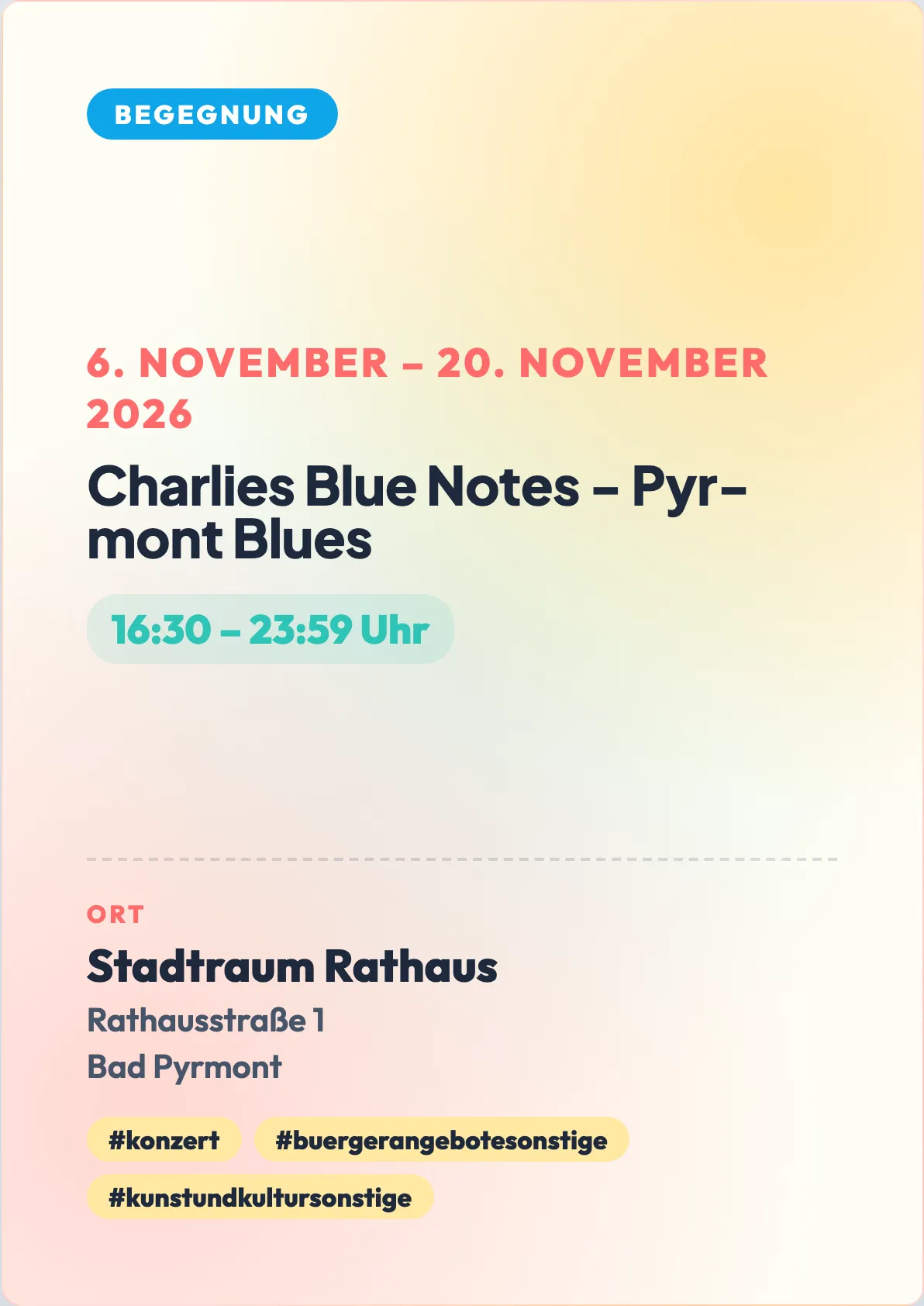 Veranstaltungsflyer