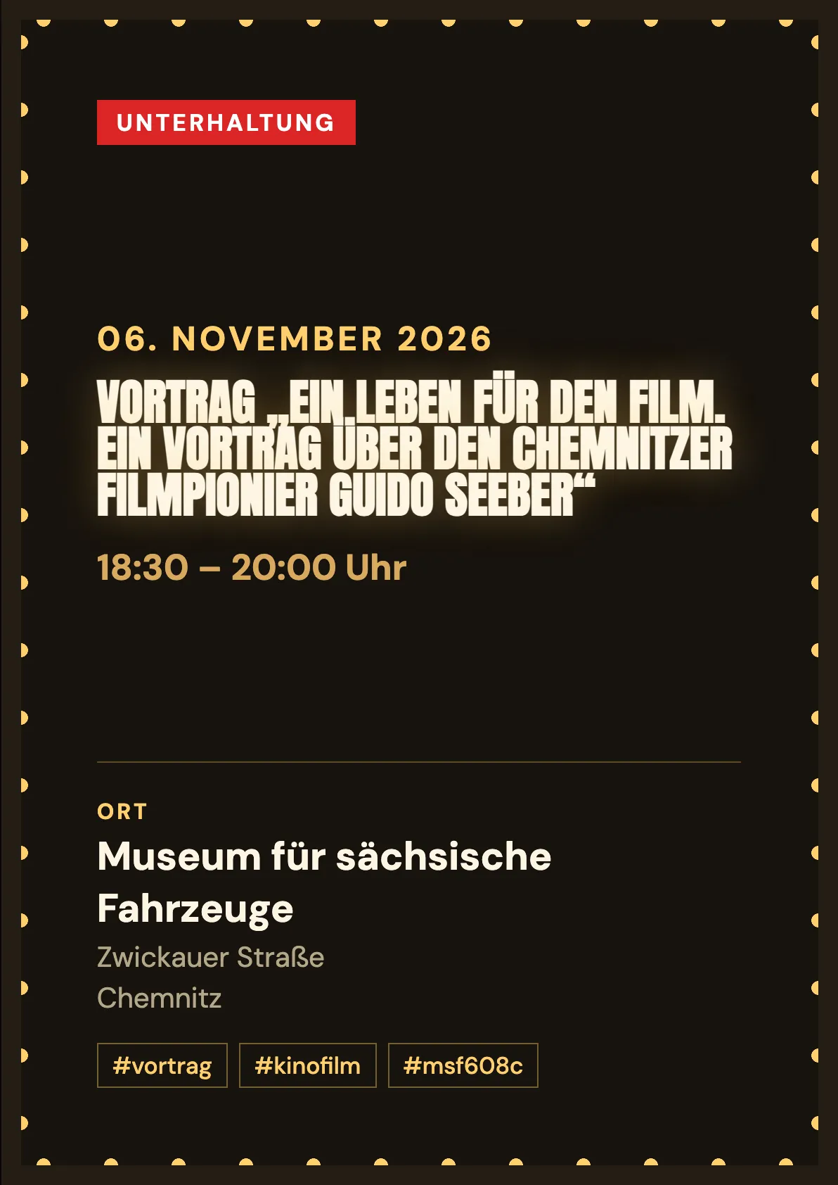 Veranstaltungsflyer