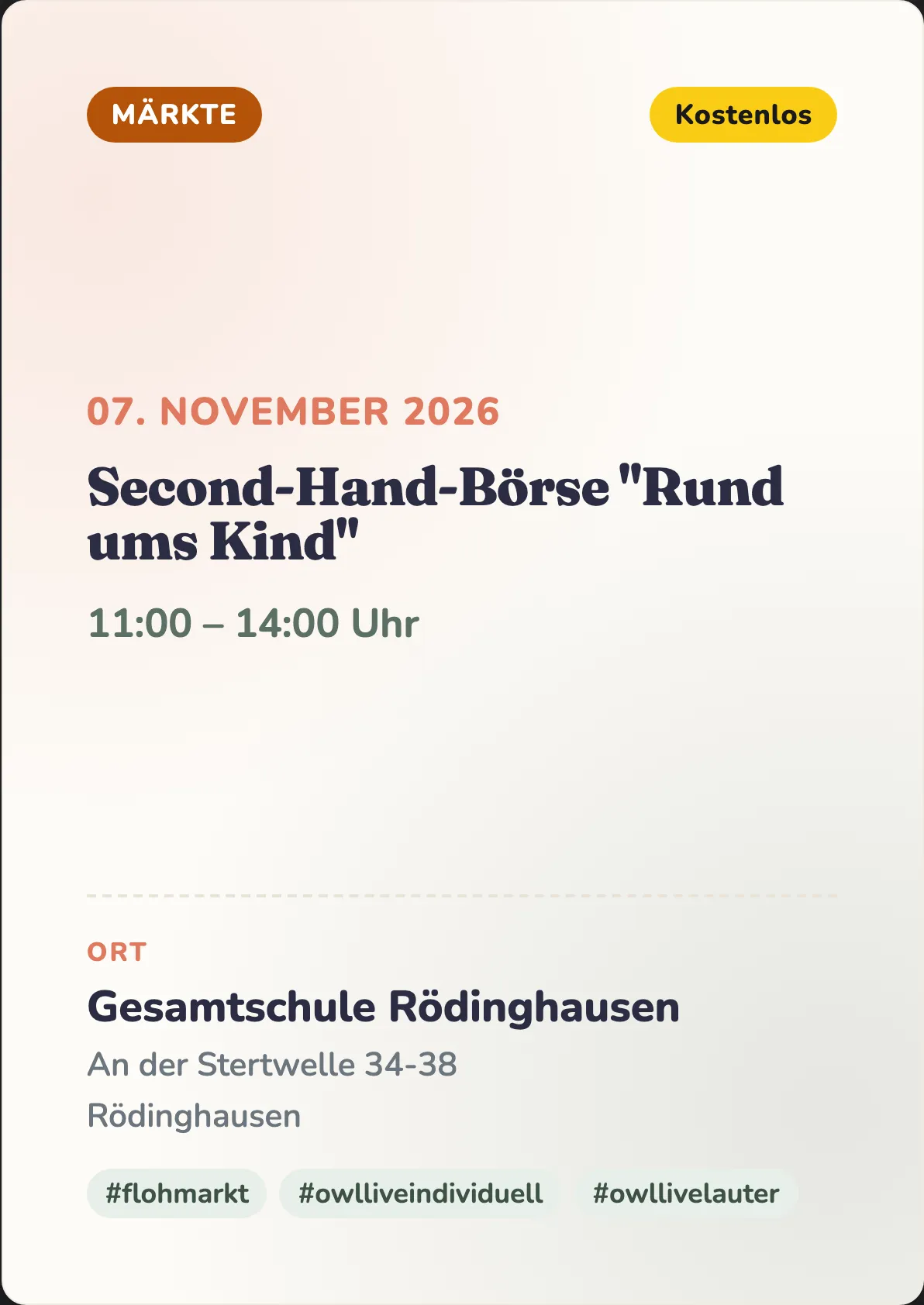 Veranstaltungsflyer