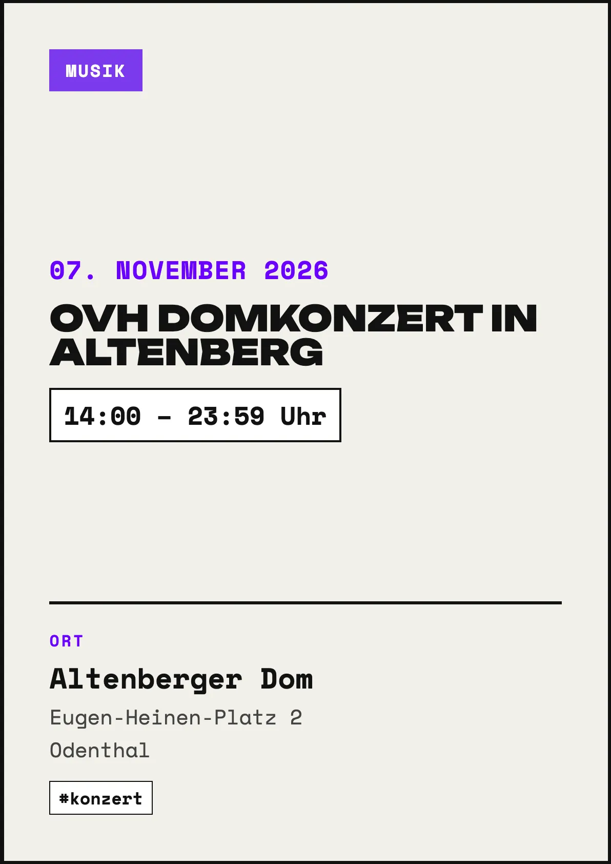 Veranstaltungsflyer