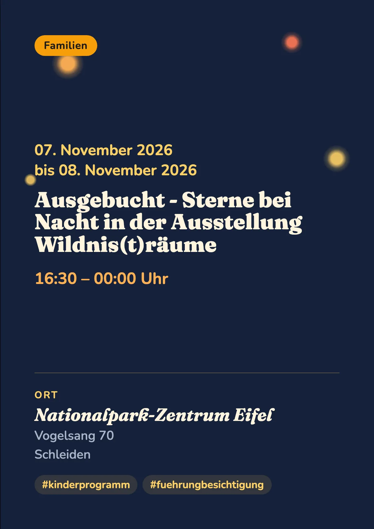 Veranstaltungsflyer