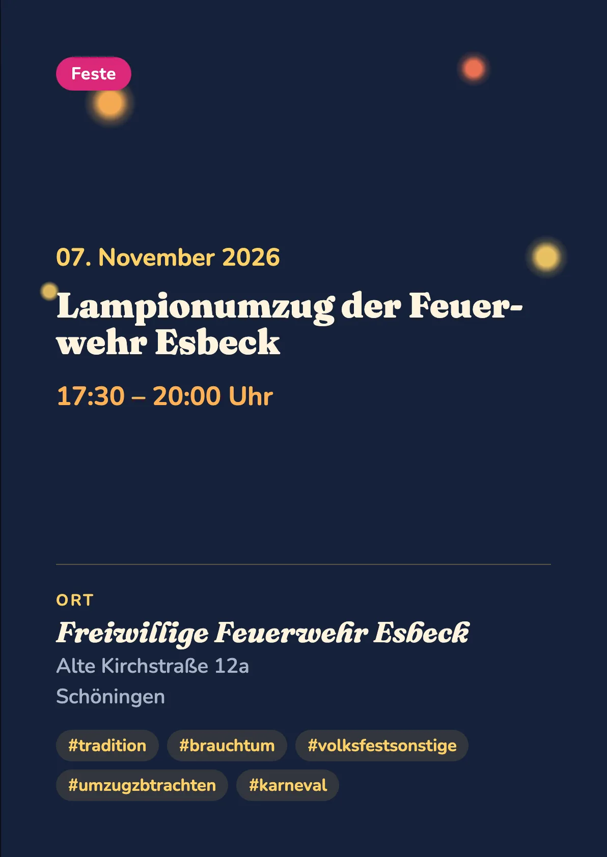 Veranstaltungsflyer
