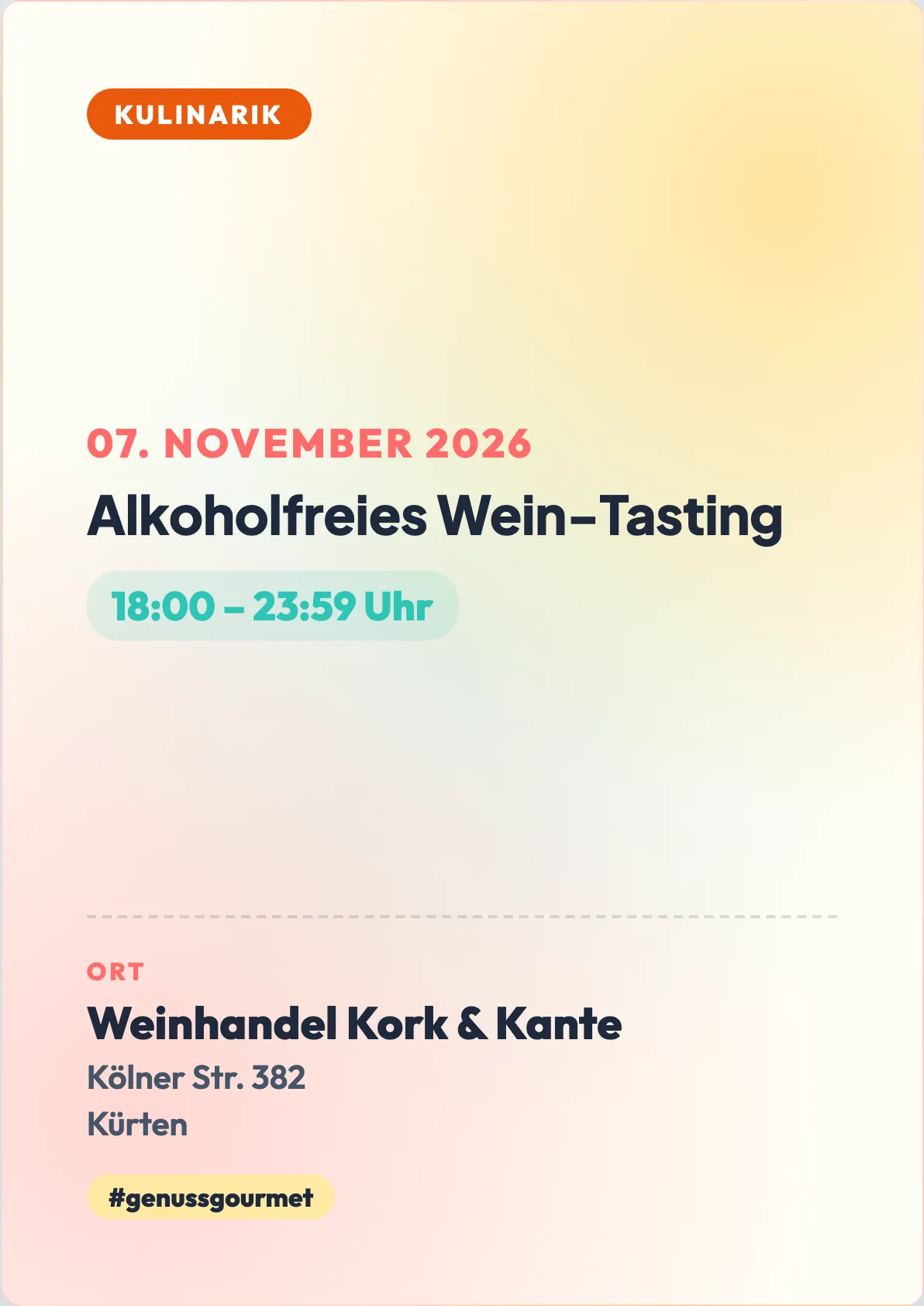 Veranstaltungsflyer