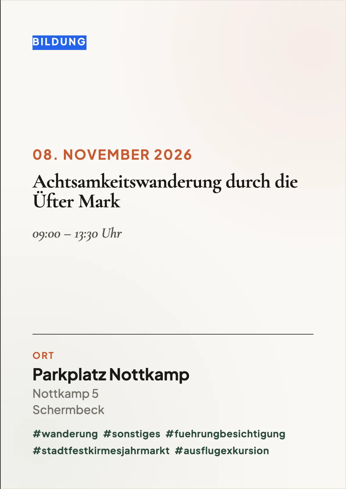 Veranstaltungsflyer