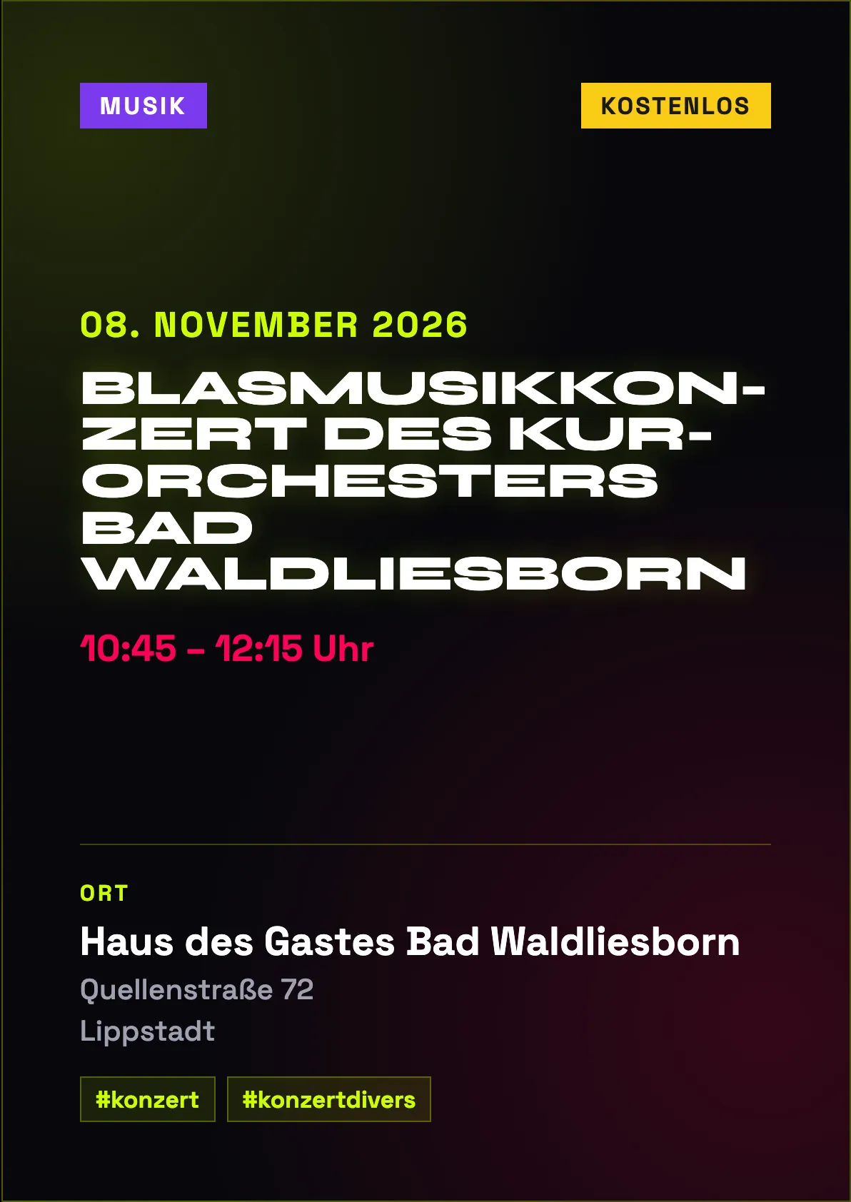 Veranstaltungsflyer